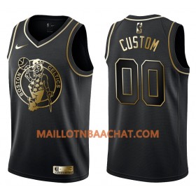 Maillot NBA Boston Celtics Personnalisable Nike Noir Golden Edition Swingman - Homme